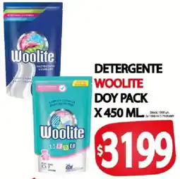 Supermercados Mariano Max Woolite detergente doy pack oferta