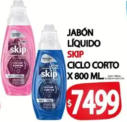 Supermercados Mariano Max Skip jabón líquido ciclo corto oferta