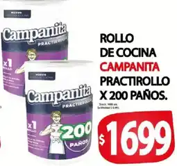 Supermercados Mariano Max Campanita rollo de cocina practirrollo oferta