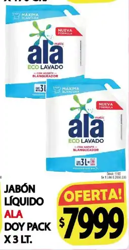 Supermercados Mariano Max Ala jabón líquido eco lavado oferta