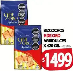 Supermercados Mariano Max Bizcochos 9 de oro agridulces oferta