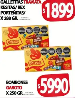 Supermercados Mariano Max Garoto galletitas traviata kesitas rex porteñitas oferta