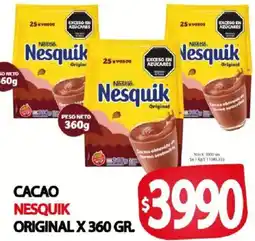Supermercados Mariano Max Nesquik cacao original oferta