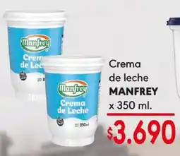 Supermercados Mariano Max Manfrey crema de leche oferta