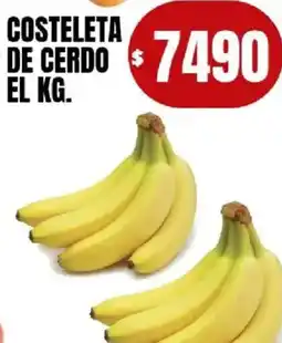 Supermercados Mariano Max Costeleta de cerdo oferta