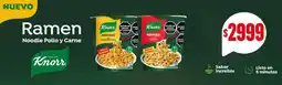 Supermercados Mariano Max Knorr ramen noodle pollo y carne oferta