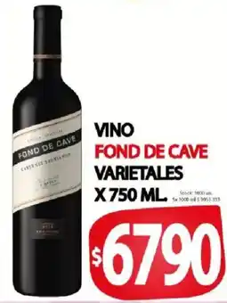 Supermercados Mariano Max Fond de cave vino varietales oferta