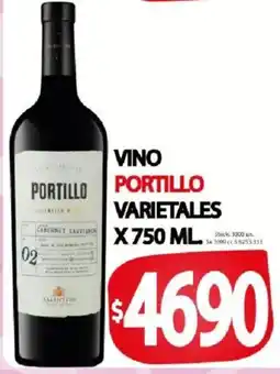 Supermercados Mariano Max Portillo vino varietales oferta