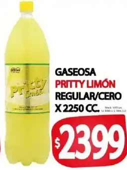 Supermercados Mariano Max Pritty gaseosa limón oferta