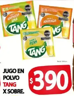 Supermercados Mariano Max Tang jugo en polvo oferta