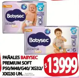Supermercados Mariano Max Babysec pañales premium soft oferta