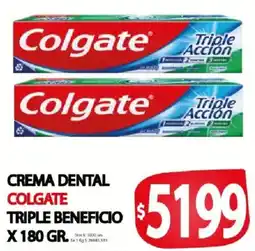 Supermercados Mariano Max Colgate crema dental triple beneficio oferta
