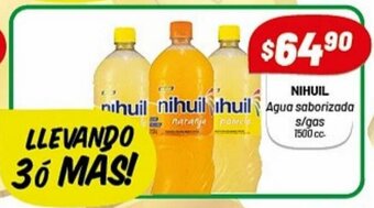 Almacor Nihuil Agua saborizada s/gas 1500cc oferta