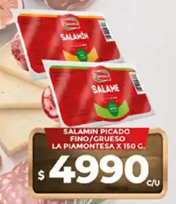 Supermercados DIA La piemontesa salamin picado fino/grueso oferta