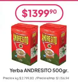 Hergo Andresito yerba oferta