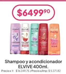 Hergo Elvive shampoo y acondicionador oferta