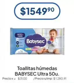 Hergo Babysec toallitas húmedas ultra oferta