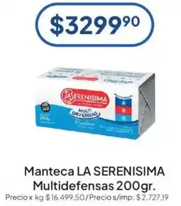 Hergo La serenisima manteca multidefensas oferta