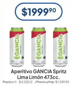 Hergo Gancia aperitivo spritz lima limon oferta