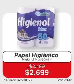 Ferniplast Higienol papel higiénico oferta