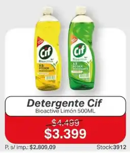 Ferniplast Cif detergente bioactive limón oferta