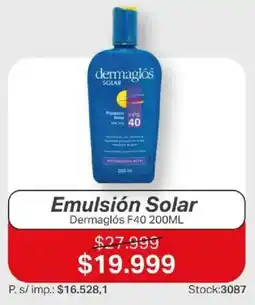 Ferniplast Dermaglós emulsión solar oferta