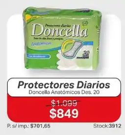 Ferniplast Doncella protectores diarios anatómicos oferta