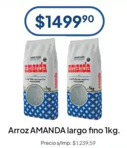 Hergo Amanda arroz largo fino oferta
