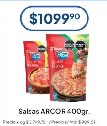 Arcor salsas 400gr.