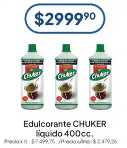 Hergo Chuker edulcorante liquido oferta