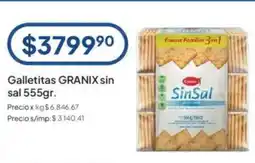 Hergo Granix galletitas sin sal oferta