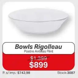 Ferniplast Rigolleau bowls oferta