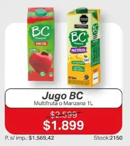 Ferniplast Jugo BC Multifruta o Manzana oferta