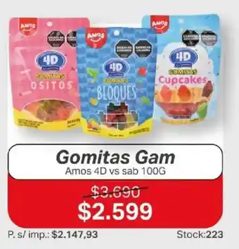 Amos gomitas gam