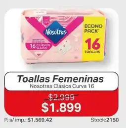 Ferniplast Nosotras toallas femeninas clásica curva oferta