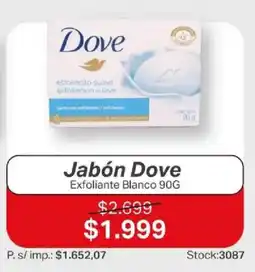 Ferniplast Dove jabón exfoliante blanco oferta
