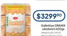 Hergo Granix galletitas sandwich oferta