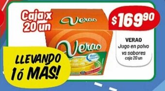 Almacor Verao Jugo en polvo vs sabores caja 20 un oferta