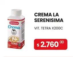Piantoni Supermayorista La serenisima crema oferta