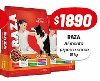 Almacor Raza Alimento p/perro carne 15 kg oferta