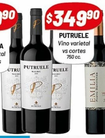Almacor Putruelle vino varietal vs cortes 750cc oferta