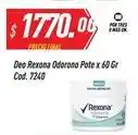 Supermercados Comodin Rexona - deo odorono pote x 60 gr cod. 7240 oferta