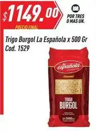 Supermercados Comodin La española - trigo burgol cod. 1529 oferta