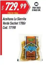 Supermercados Comodin Mas - aceituna verde sachet 170gr cod. 17198 oferta
