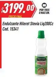 Supermercados Comodin Hileret - endulzante stevia liq 200cc cod. 15341 oferta