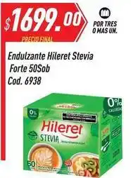 Supermercados Comodin Hileret - endulzante stevia forte 50sob cod. 6938 oferta