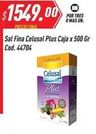 Supermercados Comodin Celusal - sal fina plus caja x 500 gr cod. 44704 oferta