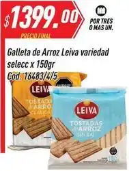 Supermercados Comodin Leiva - galleta de arroz variedad selecc x 150gr cod. 16483/4/5 oferta