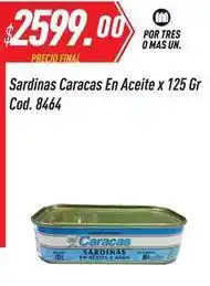 Supermercados Comodin Caracas - sardinas en aceite x 125 gr cod. 8464 oferta