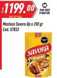Supermercados Comodin Savora - mostaza dp x 250 gr cod. 57833 oferta